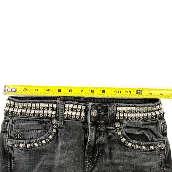 Miss Me Women's Black Embellished Skinny Jeans Size 28 - Picture 6 of 8
